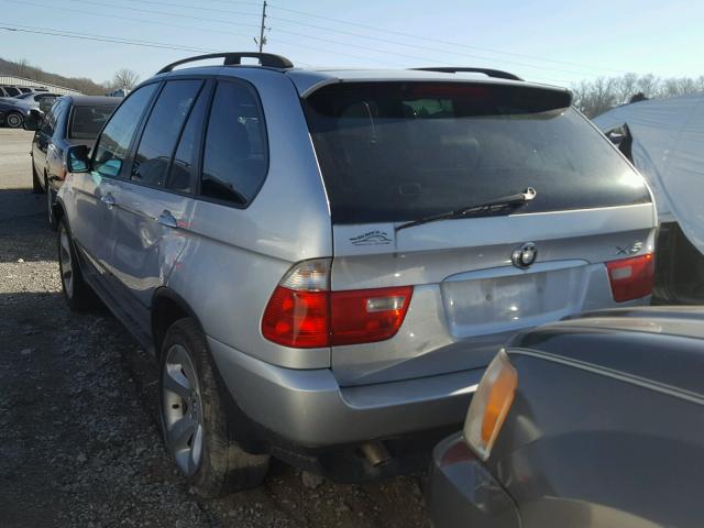 5UXFA13596LY44354 - 2006 BMW X5 SILVER photo 3