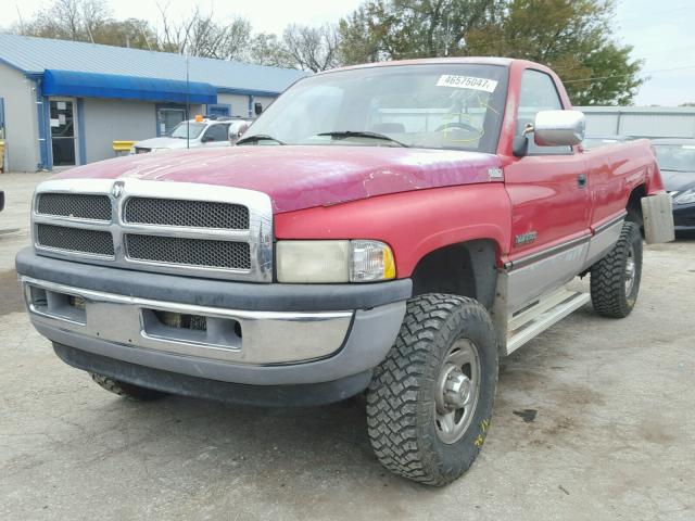 1B7KF26C6RS526526 - 1994 DODGE RAM 2500 RED photo 2