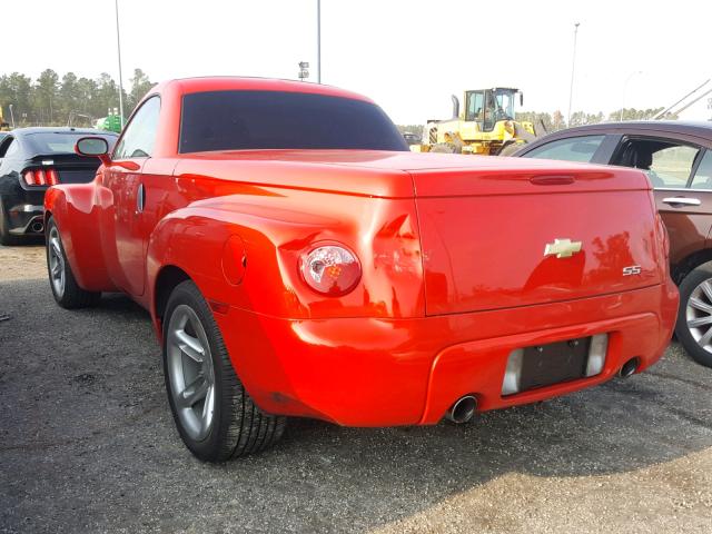 1GCES14P73B100862 - 2003 CHEVROLET SSR RED photo 3