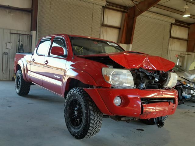 5TEMU52N45Z134822 - 2005 TOYOTA TACOMA DOU RED photo 1