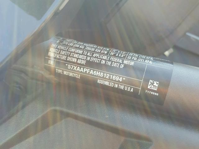 57XAAPFA6H8121694 - 2017 POLARIS SLINGSHOT BLACK photo 10