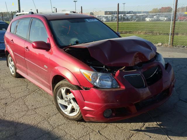 5Y2SL67858Z418365 - 2008 PONTIAC VIBE RED photo 1