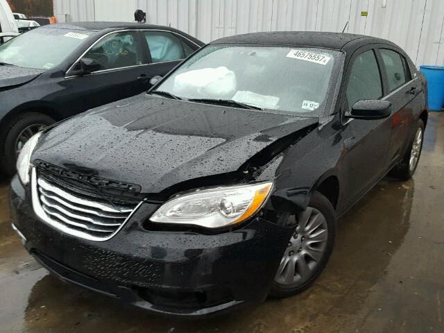 1C3CCBAB2CN223118 - 2012 CHRYSLER 200 LX BLACK photo 2