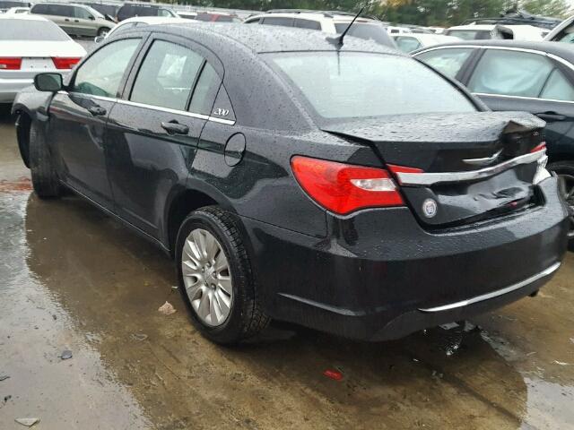 1C3CCBAB2CN223118 - 2012 CHRYSLER 200 LX BLACK photo 3