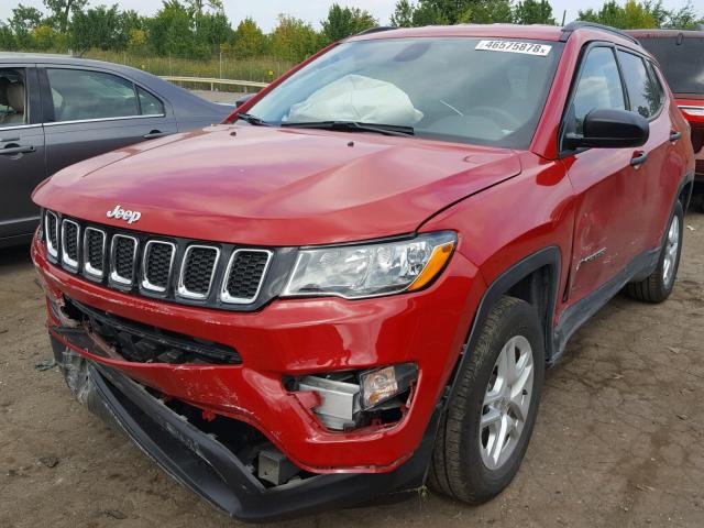 3C4NJCABXJT102527 - 2018 JEEP COMPASS SP 红色 照片 2