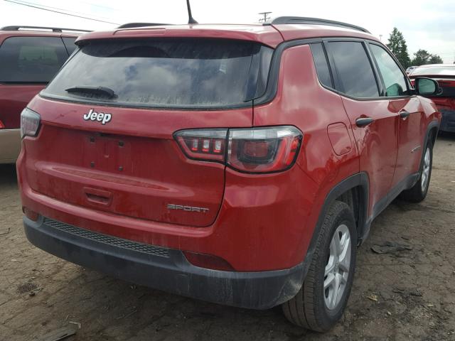 3C4NJCABXJT102527 - 2018 JEEP COMPASS SP 红色 照片 4