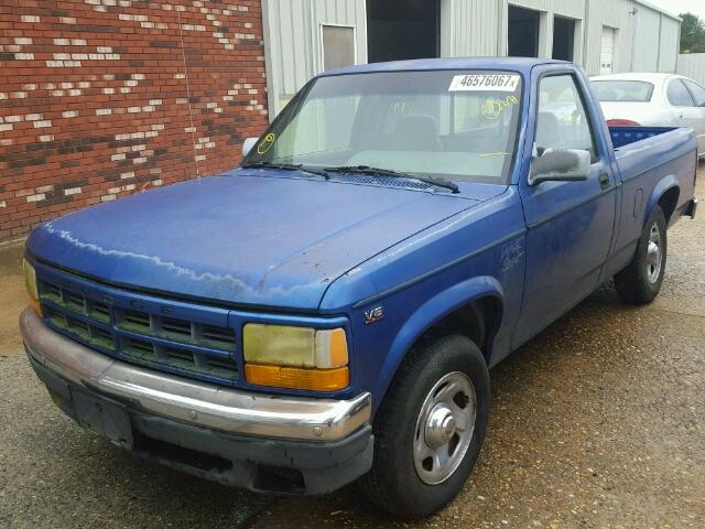 1B7FL26X7RW108997 - 1994 DODGE DAKOTA BLUE photo 2