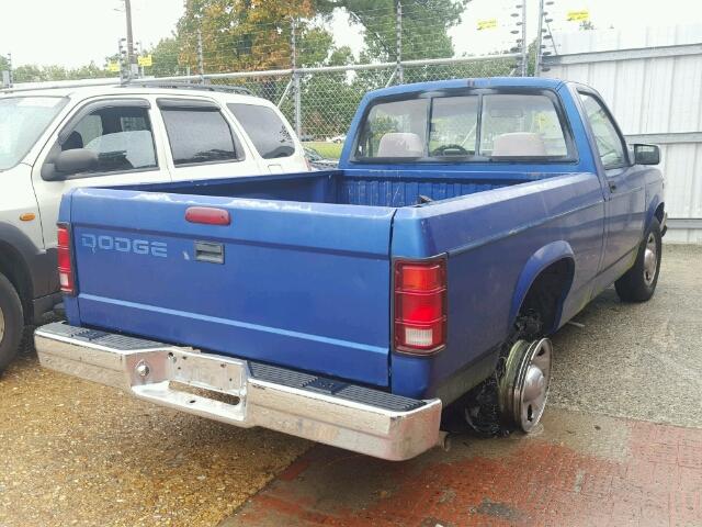 1B7FL26X7RW108997 - 1994 DODGE DAKOTA BLUE photo 4