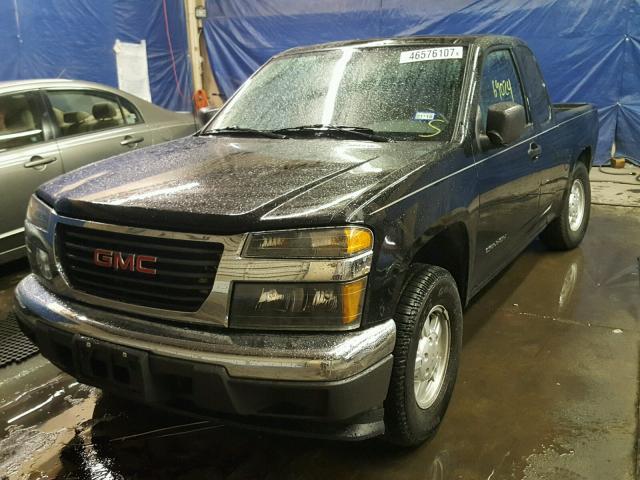 1GTCS198658188313 - 2005 GMC CANYON BLACK photo 2