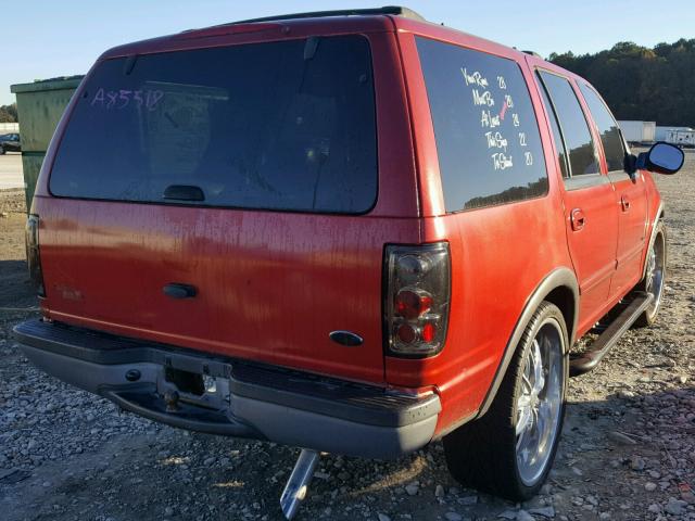 1FMRU15W51LA58518 - 2001 FORD EXPEDITION RED photo 4