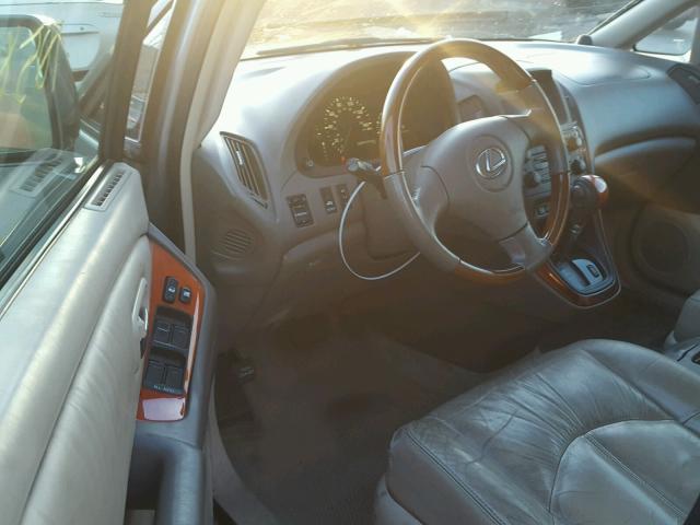 JTJHF10U430306212 - 2003 LEXUS RX 300 GRAY photo 9