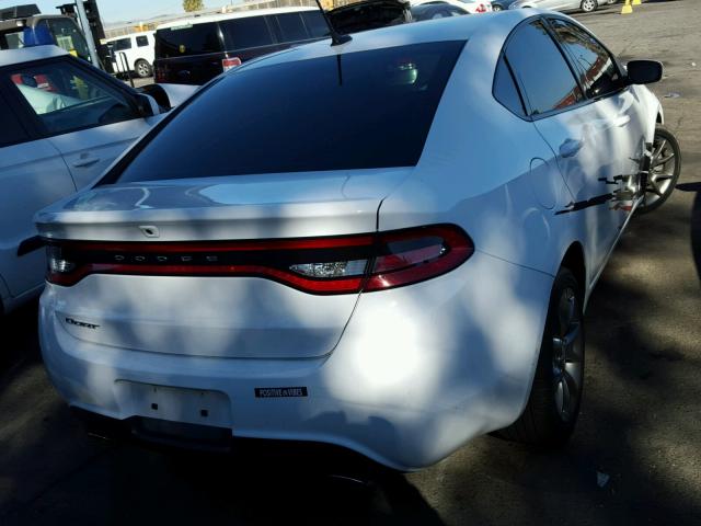 1C3CDFBB2FD225335 - 2015 DODGE DART SXT WHITE photo 4