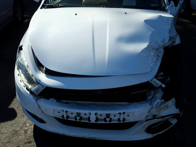 1C3CDFBB2FD225335 - 2015 DODGE DART SXT WHITE photo 7