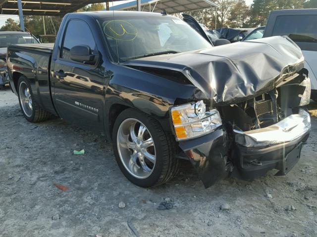 1GCEC14J37Z548120 - 2007 CHEVROLET SILVERADO BLACK photo 1