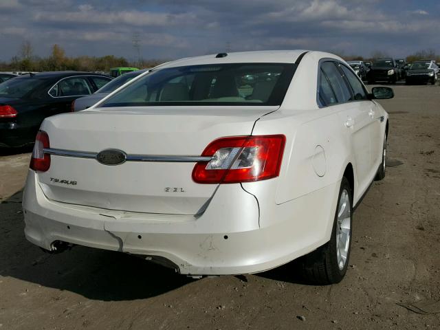 1FAHP2EW0AG102291 - 2010 FORD TAURUS SEL WHITE photo 4