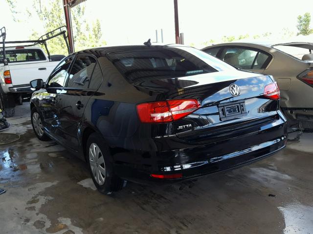 3VW2K7AJ4FM294590 - 2015 VOLKSWAGEN JETTA BASE 黑色 照片 3