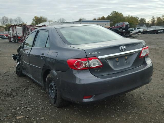 2T1BU4EE5DC969233 - 2013 TOYOTA COROLLA BA CHARCOAL photo 3