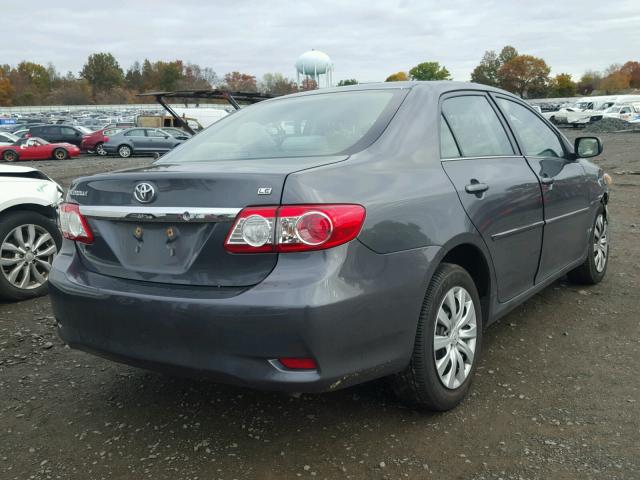 2T1BU4EE5DC969233 - 2013 TOYOTA COROLLA BA CHARCOAL photo 4