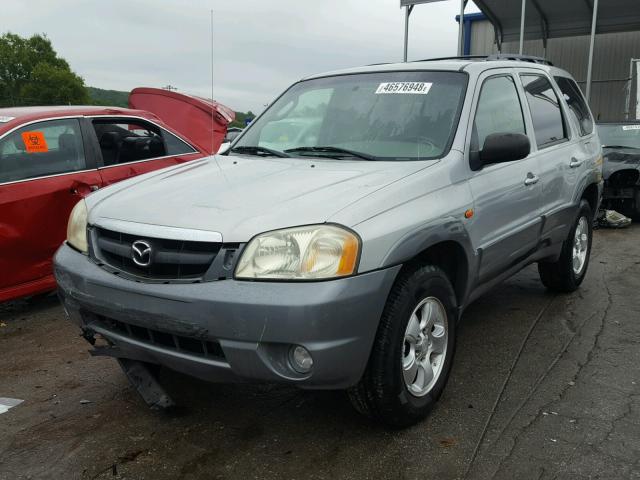 4F2YU09122KM39906 - 2002 MAZDA TRIBUTE LX SILVER photo 2