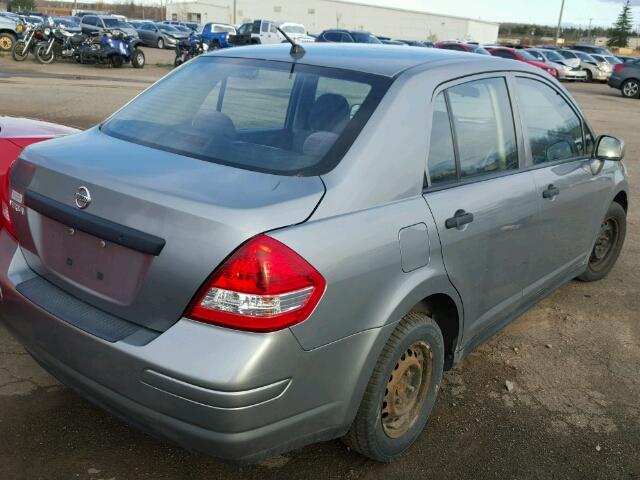 3N1CC11E69L467933 - 2009 NISSAN VERSA GRAY photo 4