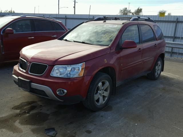 2CKDL73F366088228 - 2006 PONTIAC TORRENT RED photo 2