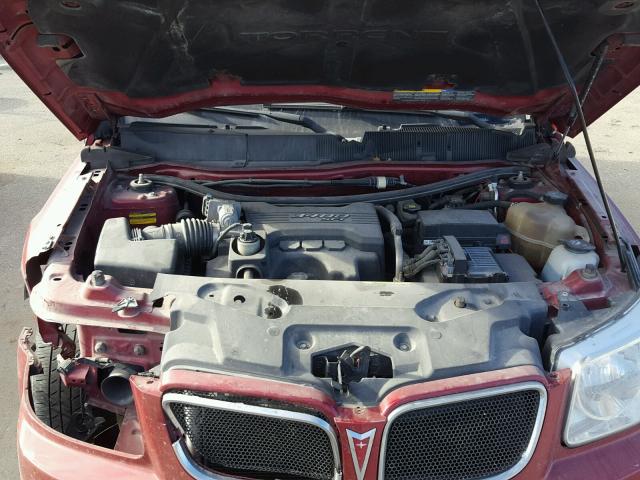 2CKDL73F366088228 - 2006 PONTIAC TORRENT RED photo 7