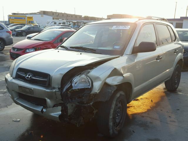 KM8JM12B57U649756 - 2007 HYUNDAI TUCSON GLS TAN photo 2