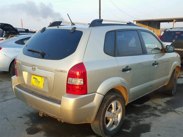 KM8JM12B57U649756 - 2007 HYUNDAI TUCSON GLS TAN photo 4