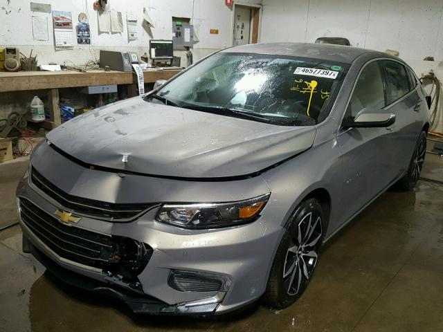 1G1ZE5ST5HF279301 - 2017 CHEVROLET MALIBU LT GRAY photo 2