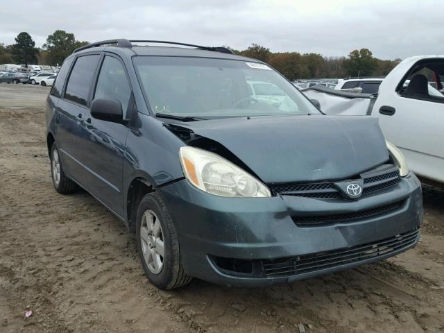 5TDZA23C74S010226 - 2004 TOYOTA SIENNA CE GREEN photo 1