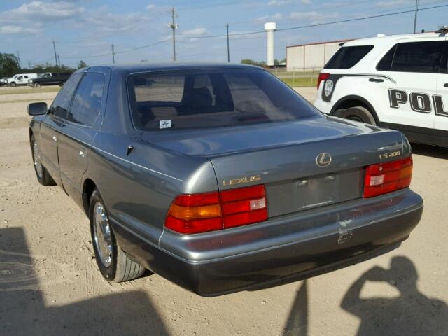 JT8UF22E5S0019150 - 1995 LEXUS LS 400 GREEN photo 3