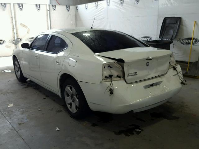 2B3KA43R28H261162 - 2008 DODGE CHARGER WHITE photo 3