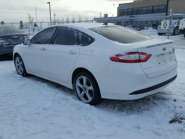 3FA6P0HR0DR333707 - 2013 FORD FUSION SE WHITE photo 3