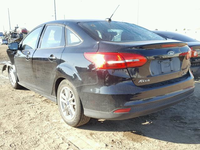 1FADP3F27GL289710 - 2016 FORD FOCUS SE BLACK photo 3