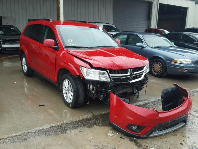 3C4PDCBG1ET270721 - 2014 DODGE JOURNEY SX BURGUNDY photo 1