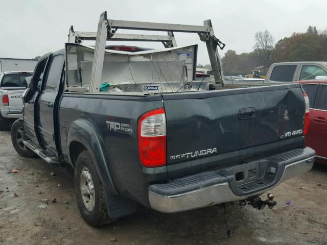 5TBDT44105S470240 - 2005 TOYOTA TUNDRA DOU GREEN photo 3