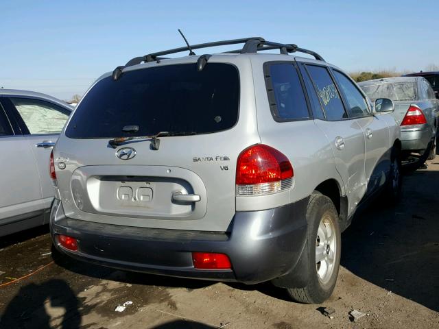 KM8SC13DX6U087147 - 2006 HYUNDAI SANTA FE G SILVER photo 4