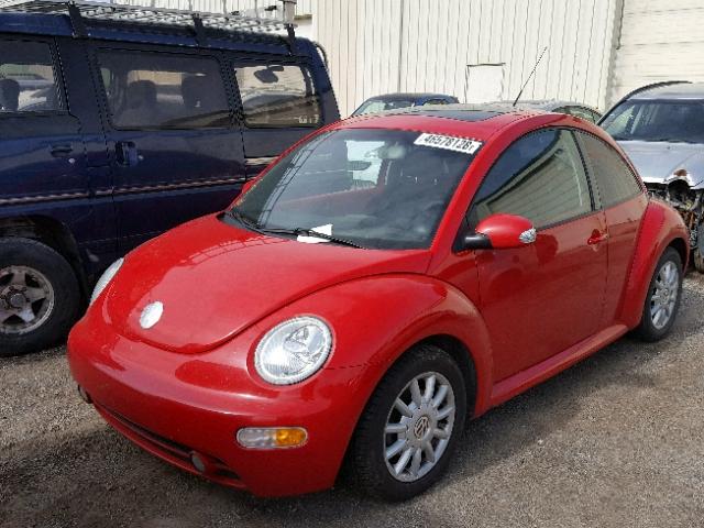 3VWCK21C75M412512 - 2005 VOLKSWAGEN NEW BEETLE Qırmızı foto 2