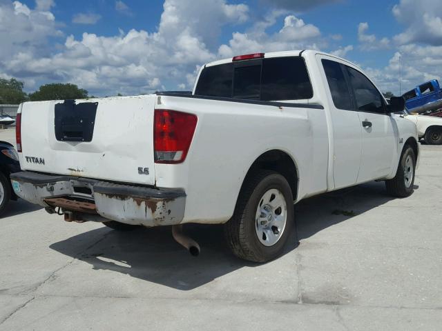 1N6AA06A74N569516 - 2004 NISSAN TITAN XE WHITE photo 4