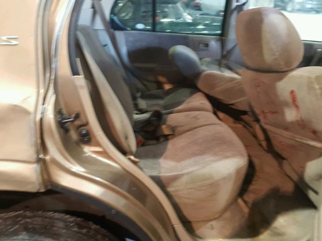 4S2CK58W514331961 - 2001 ISUZU RODEO S TAN photo 6