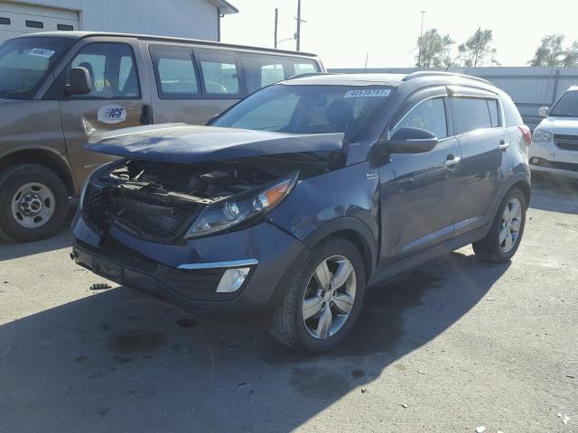 KNDPCCA63C7262617 - 2012 KIA SPORTAGE S BLUE photo 2