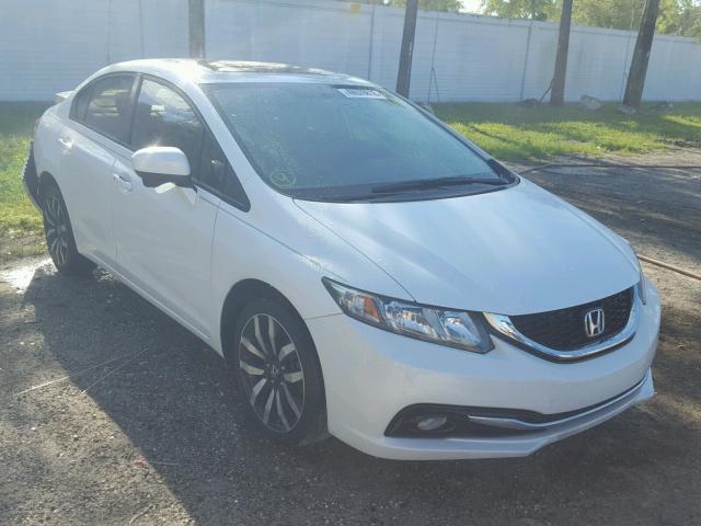 19XFB2F90FE031108 - 2015 HONDA CIVIC EXL WHITE photo 1
