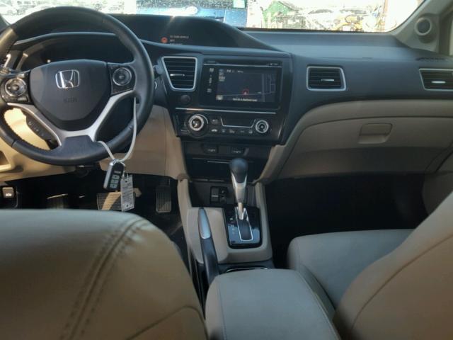 19XFB2F90FE031108 - 2015 HONDA CIVIC EXL WHITE photo 10