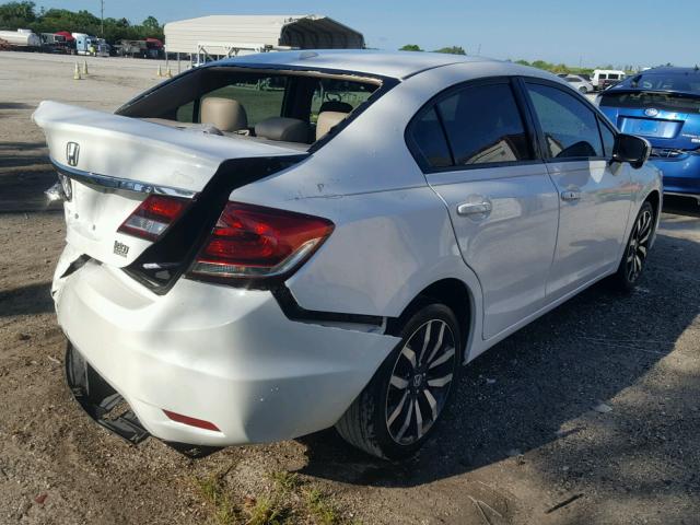 19XFB2F90FE031108 - 2015 HONDA CIVIC EXL WHITE photo 4