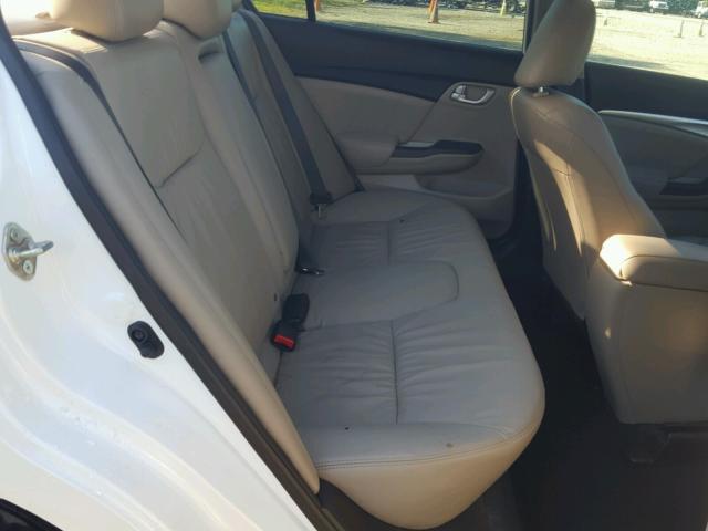 19XFB2F90FE031108 - 2015 HONDA CIVIC EXL WHITE photo 6