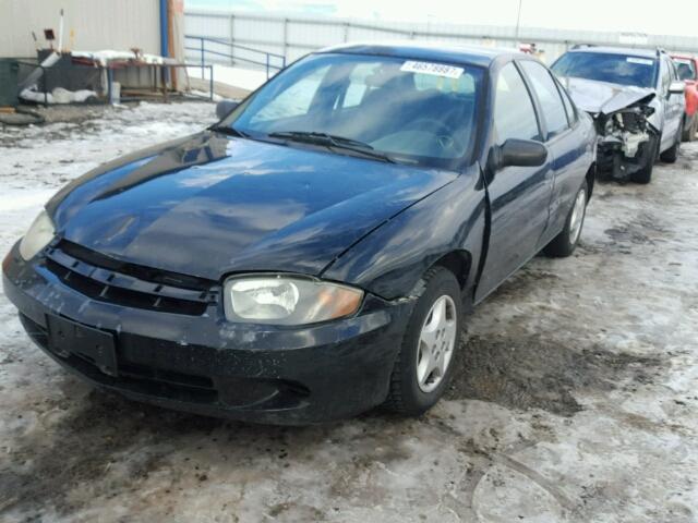 1G1JC52F157115160 - 2005 CHEVROLET CAVALIER BLACK photo 2