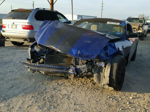 1ZVBP8AM7E5217055 - 2014 FORD MUSTANG BLUE photo 2