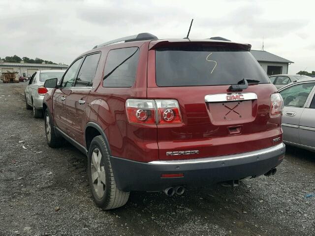 1GKLVMED0AJ125176 - 2010 GMC ACADIA SLT 红色 照片 3