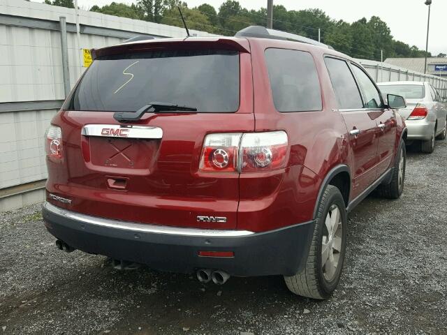 1GKLVMED0AJ125176 - 2010 GMC ACADIA SLT 红色 照片 4