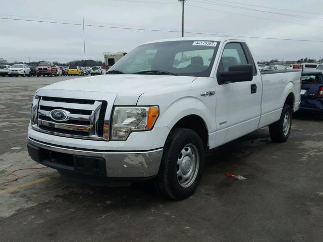 1FTNF1CT5CKD16857 - 2012 FORD F150 WHITE photo 2